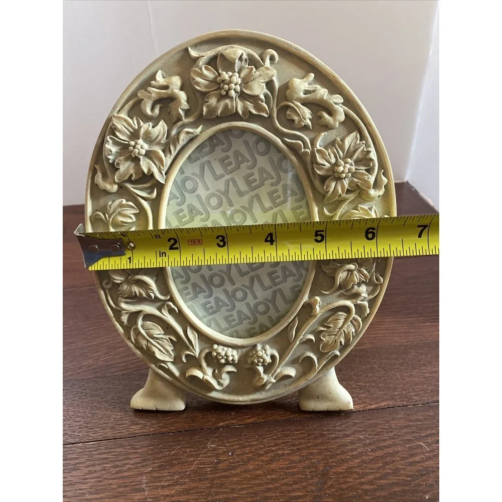 Vintage Picture Frame Ceramic Rectangle Oval Display 3
